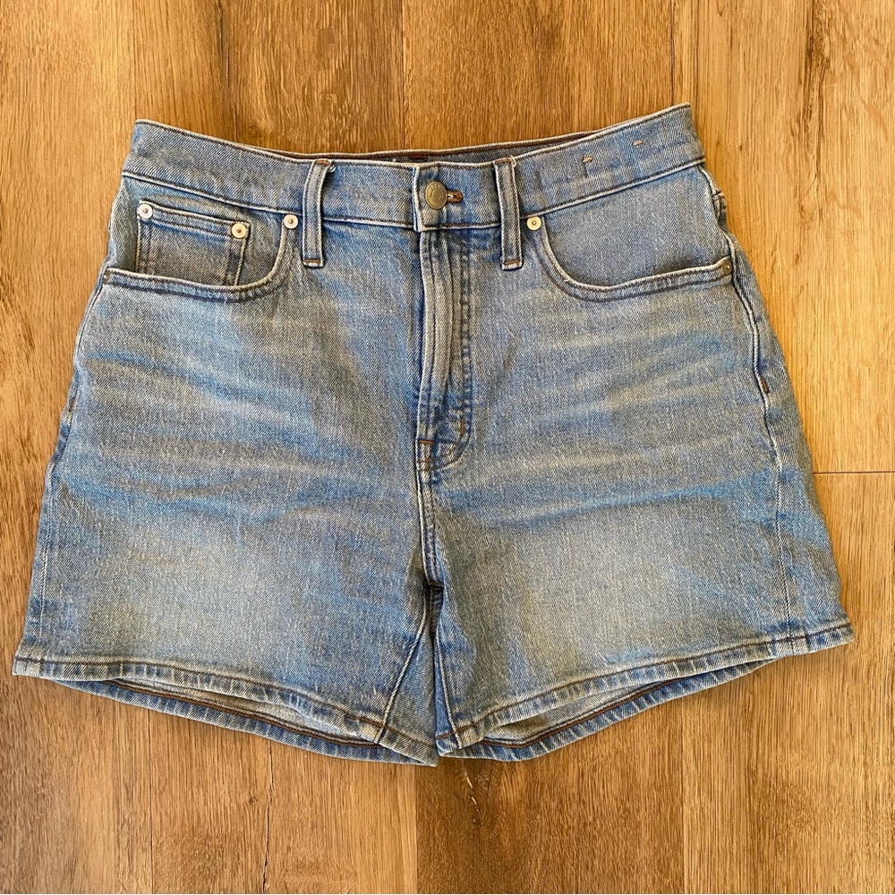MADEWELL PERFECT MID LENGTH JEAN SHORTS